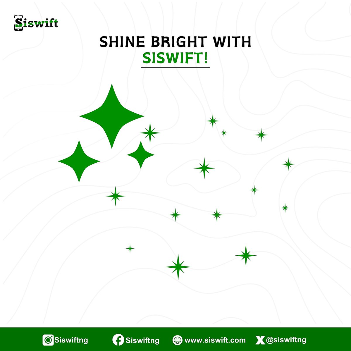 Shine with Siswift! 

Light up your weekend with savings and satisfaction! 
.
.
.
#Siswift #WeekendSparkle #transparenttransactions #negotiationpower #changingthegame #convenience #convenienceoverfixedprices #digitalmarketing #iphones #phones