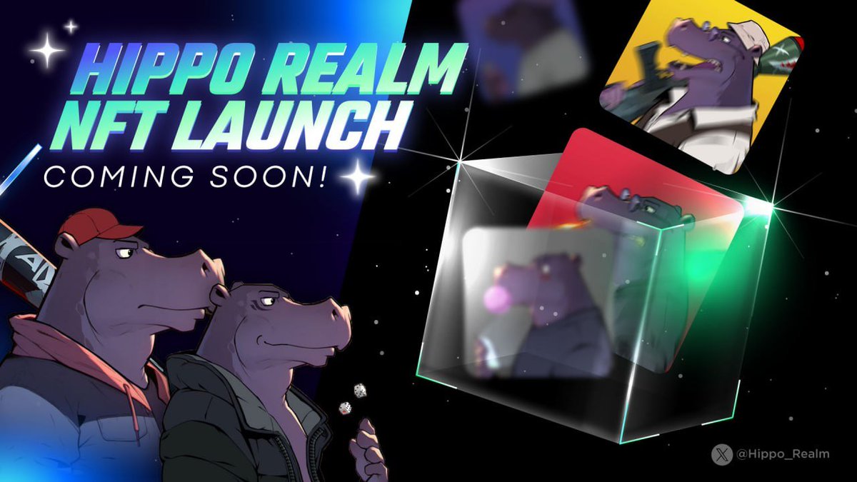 🎉 The moment we've been waiting for is almost here! 🚀
The countdown to the Hippo Realm NFT launch has begun! 🌈

Can you sense the excitement brewing? 🌈 Don't miss out on the buzz! 🦛
hipposwap.finance 
#NFT #airdrop #Hippo #mainnet