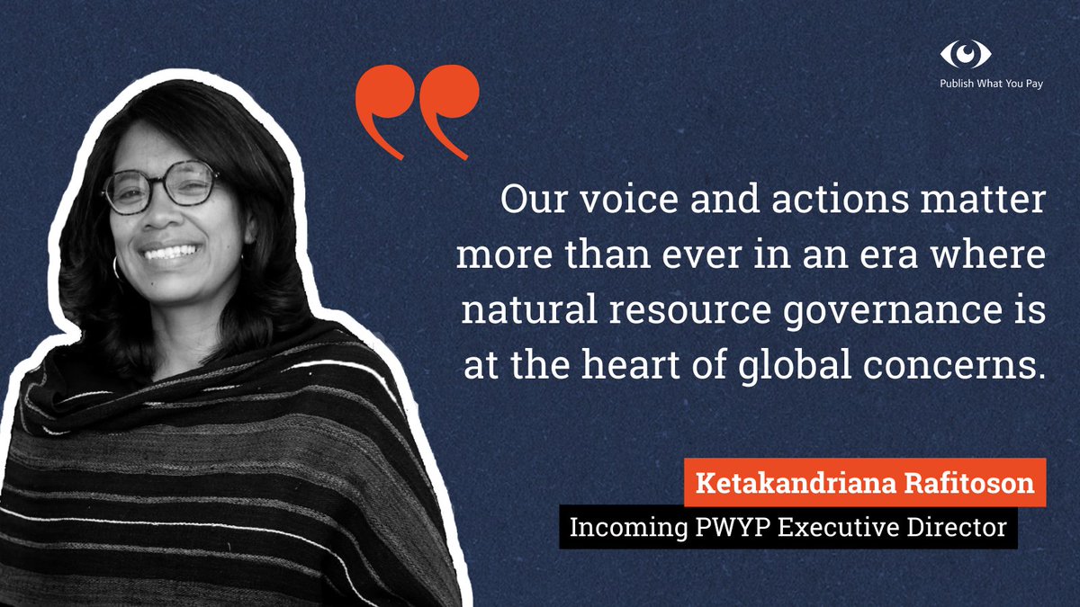 Exciting news! 📢🥳 We're delighted to announce @KeRafitoson as the next Executive Director of PWYP🤩 Ke brings vast experience, a passion for justice & an unwavering commitment to the PWYP movement. Read more⬇️ pwyp.org/ketakandriana-…