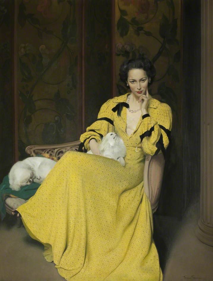 For today's very fashionable theme on the #OnlineArtExchange, we simply had to share ‘Pauline in the Yellow Dress’ by Herbert James Gunn from @harris_museum. That dress! 👗👗💛💛💛💛 #fashion #textiles #dresshistory