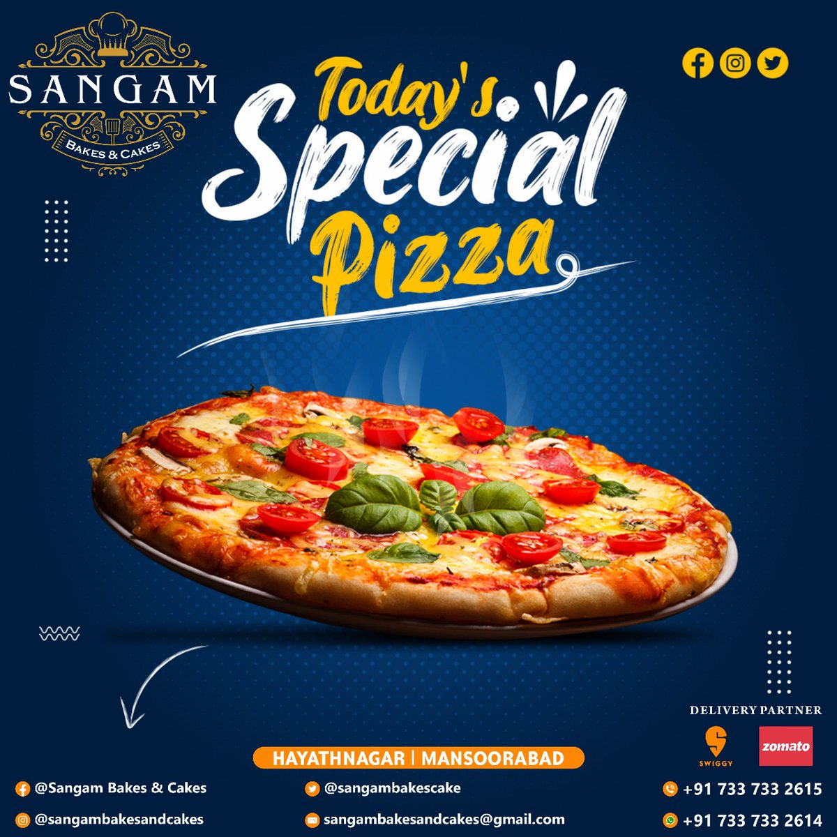 Today's Special Pizza! @sangambakescake

#pizza #pizzatime #pizzalover #pizzahut #pizzas #pizzaria #pizzalovers #pizzaparty #pizzanapoletana #pizzalove #ilovepizza #homemadepizza #pizzagram #pizzaislife #pizzanight   #food #foodporn #foodblogger #sangam