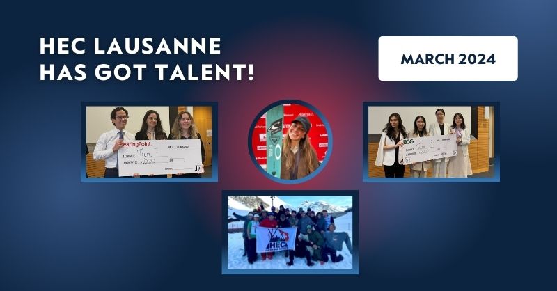 🌟 Presenting this month's edition of HEC Lausanne has got talent: a special student edition!🎓 Featuring remarkable achievements in sports, academics, and business! 📈⛷️🏆 👉 Article to discover: bit.ly/3VAKY7c #HECLausanne #StudentSuccess