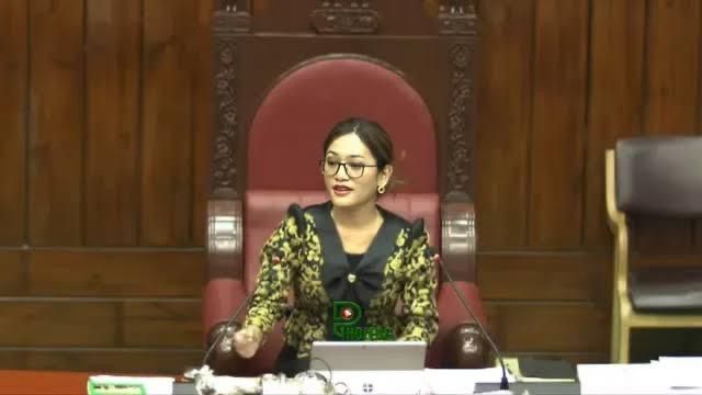 Breaking barriers in gender equality, Mizoram achieves a landmark moment! Baryl Vanneihsangi, from ZPF, becomes the first woman legislator to preside over a session of the House, challenging traditional norms and paving the way for inclusive governance. #GenderEquality #Mizoram