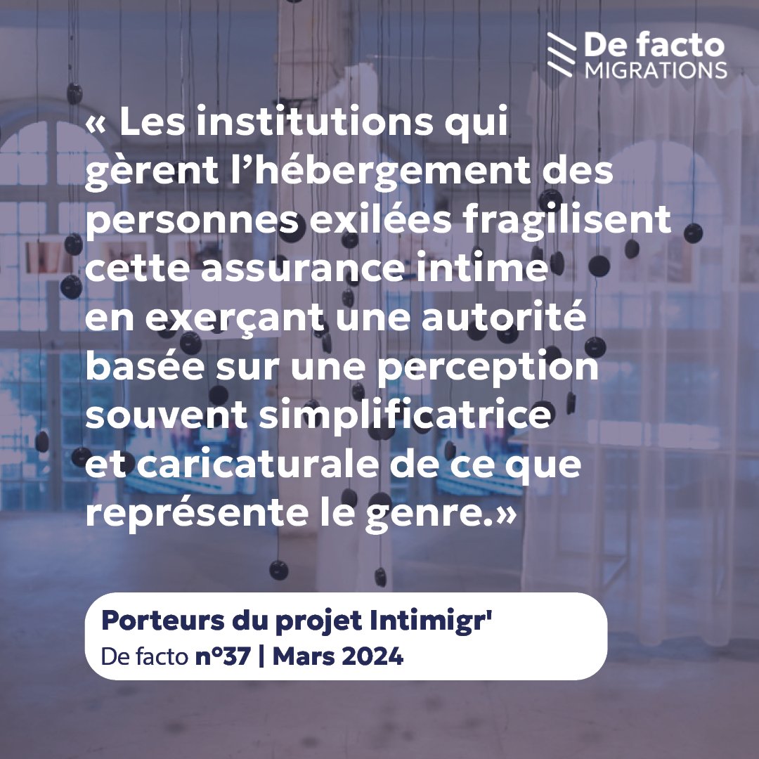 [De facto / Focus] 'Intimigr’ : dire et exposer l’intimité en migration', par les porteur.es du projet Intimigr' De facto n°37, mars 2024. Lire l'article : icmigrations.cnrs.fr/2024/03/12/def… @ramekorpi @MaerLaura @LatoucheAlice @jduclosvalois