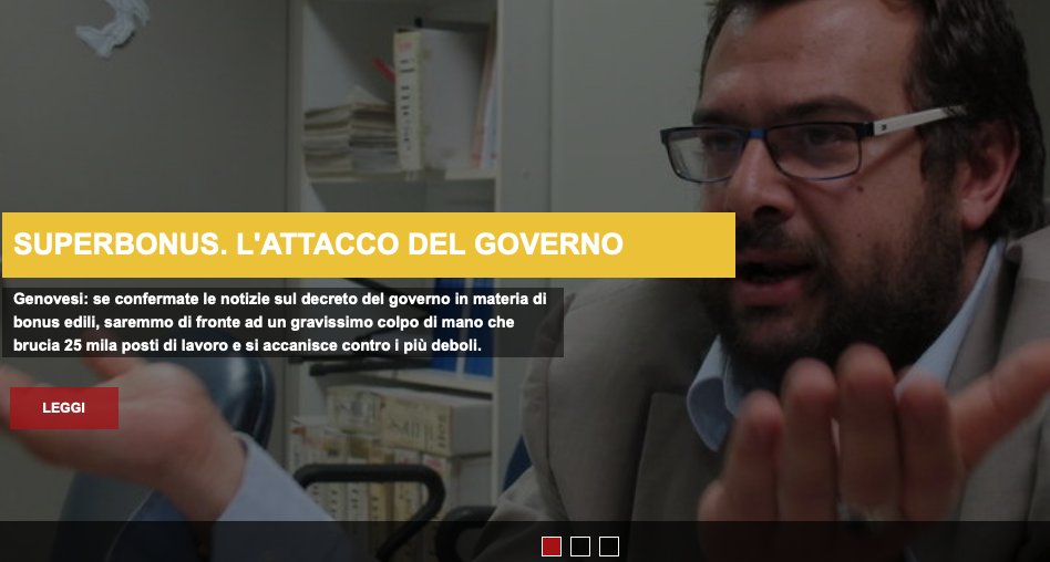 filleacgil (@filleacgil) on Twitter photo #Superbonus <a href="/alegencgil/">A.Genovesi</a>: se confermate anticipazioni sul decreto saremmo di fronte ad un gravissimo colpo di mano del governo, che brucia 25 mila posti di lavoro e si accanisce contro i più deboli. Leggi il comunicato > tinyurl.com/3e2hcybd #Superbonus <a href="/alegencgil/">A.Genovesi</a>: se confermate anticipazioni sul decreto saremmo di fronte ad un gravissimo colpo di mano del governo, che brucia 25 mila posti di lavoro e si accanisce contro i più deboli. Leggi il comunicato > tinyurl.com/3e2hcybd