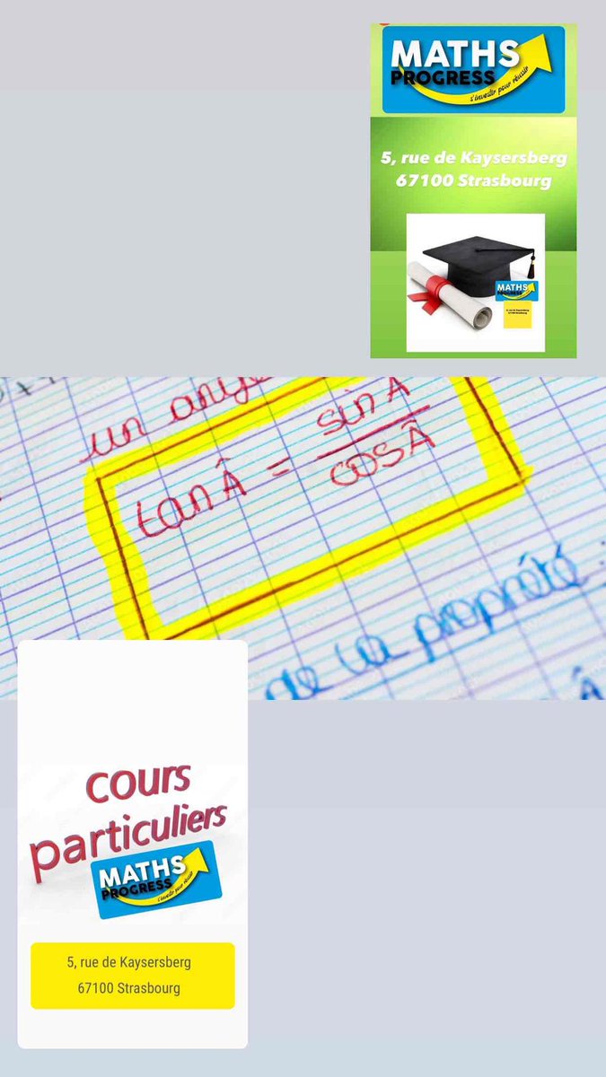 MathsProgress's tweet photo. Encadrer l’élève, lui redonner goût à la matière, transmettre les outils de méthodologie et d’organisation, lui redonner confiance et arriver à surmonter les obstacles: tels sont les objectifs de l'agence MATHS PROGRESS! https://t.co/VbclBNTrK8 https://t.co/da9qOgv0jq