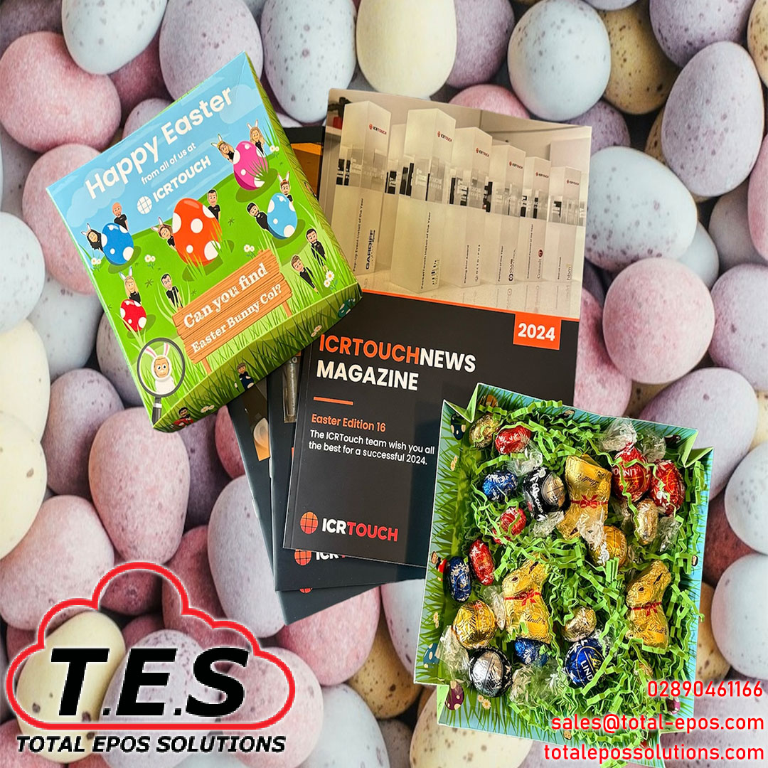 HAPPY EASTER...

Thanks to the team at @ICRTouch for the Easter News Magazine and of course the delicious box of chocolates for us to enjoy.... always appreciated by the staff at Total EPoS Solutions

Thank you guys!!

#ICRTouch #Easter #Magazine #News #Updates #Hospitality #EPoS