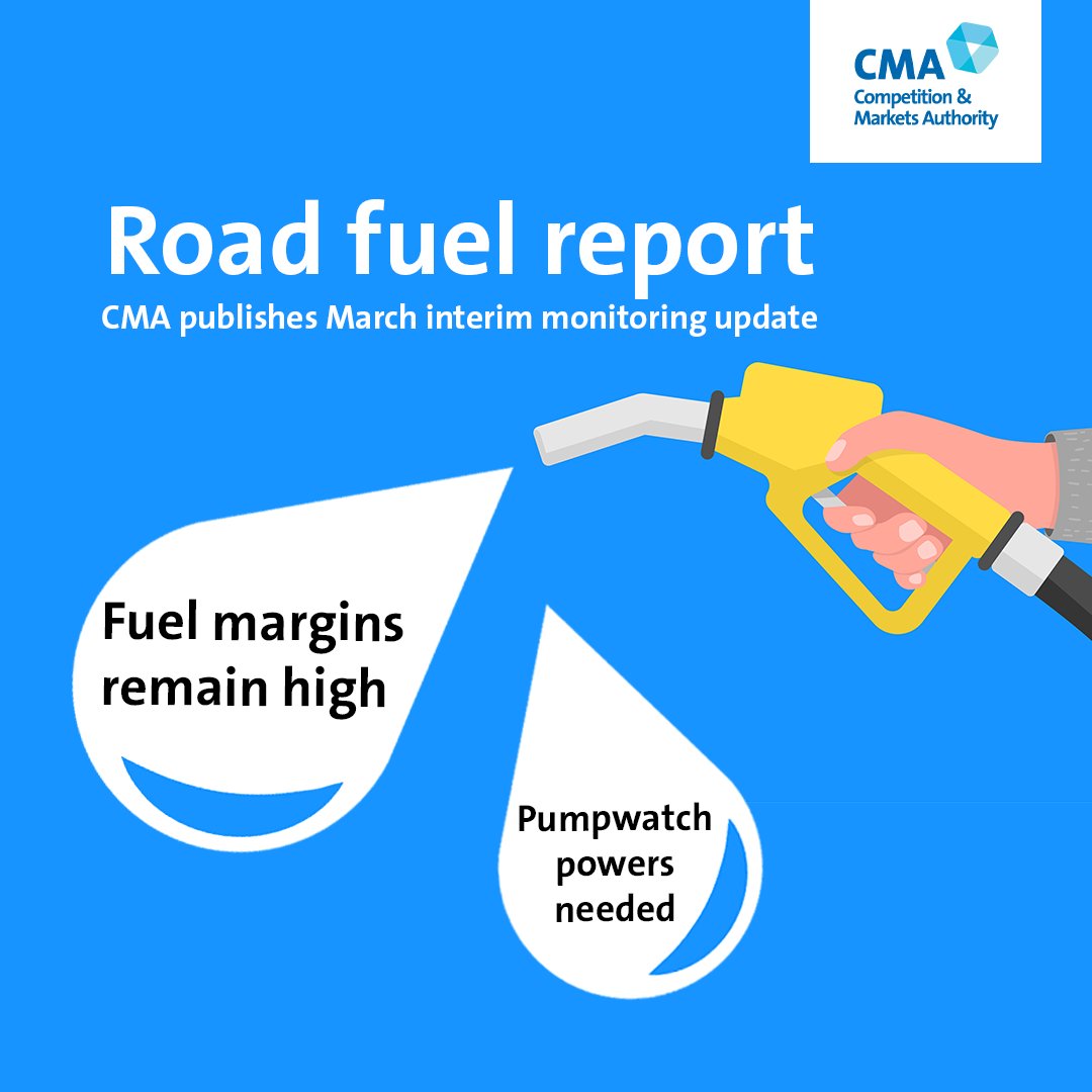 We’ve published our latest road #fuel monitoring report.

Find out more: gov.uk/government/new…

#FuelMarket #FuelPrices

1/2