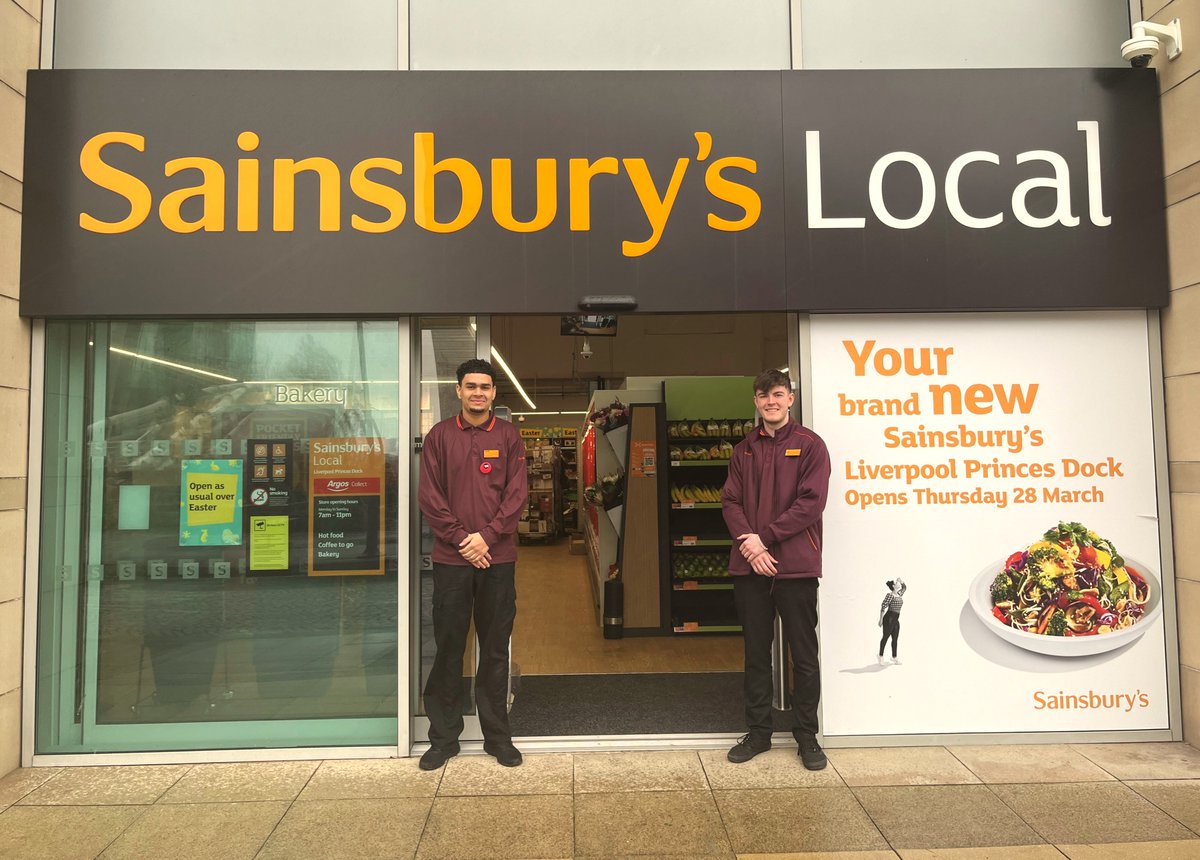 Welcome to Princes Dock, @sainsburys! 👏 Situated next to Bean Coffee in Princes Dock, we're excited to share the news of another fantastic addition to the Liverpool Waters destination offering.