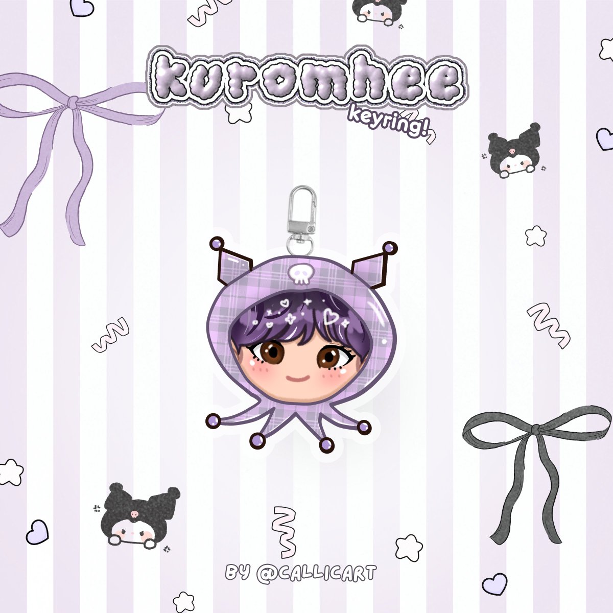 [help rt!] interest check !!

──★ ˙ ̟🎀 𝗸𝘂𝗿𝗼𝗺𝗵𝗲𝗲 𝗸𝗲𝘆𝗿𝗶𝗻𝗴 !

✩ 120 PHP !
    ⤷ 2x2 in, acrylic
    ⤷  comes with sticker freebies for first 15 buyers !

reply if inch .ᐟ

#. ic wts lfb heeseung hee enhypen keyring keychain ph kuromi