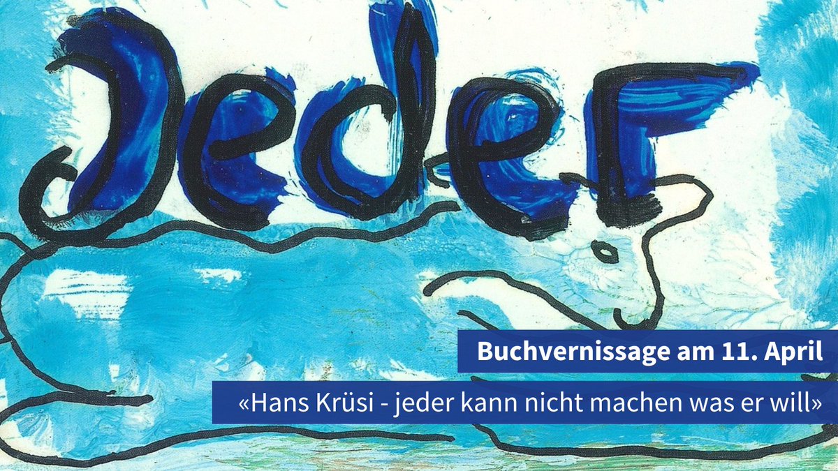 UZH Alumni (@uzhalumni) on Twitter photo 📅 Einladung zur Buchvernissage «Hans Krüsi – Jeder kann nicht machen was er will» am 11. April an der <a href="/UZH_ch/">Universität Zürich</a>. Mit einem Grusswort von UZH-Rektor <a href="/m_schaepman/">Michael Schaepman</a>.
👉 uzhalumni.ch/events/141793
Um Anmeldung wird gebeten. 📅 Einladung zur Buchvernissage «Hans Krüsi – Jeder kann nicht machen was er will» am 11. April an der <a href="/UZH_ch/">Universität Zürich</a>. Mit einem Grusswort von UZH-Rektor <a href="/m_schaepman/">Michael Schaepman</a>.
👉 uzhalumni.ch/events/141793
Um Anmeldung wird gebeten.