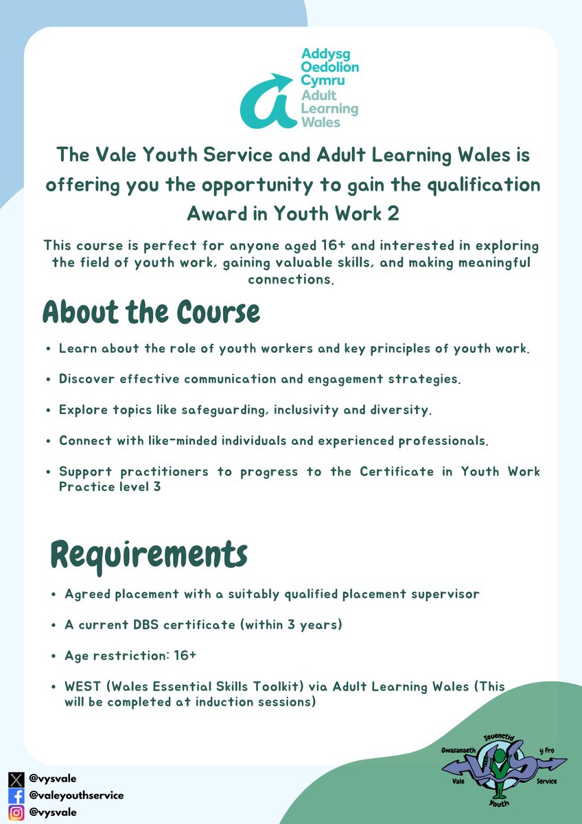 Vale Youth Service tweet media