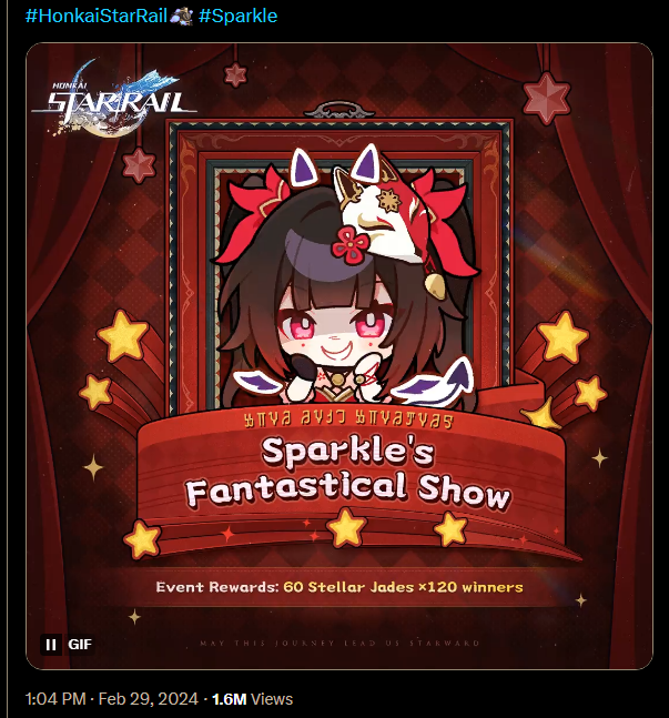 #HonkaiStarRail📷 #SparklesFantasticalShow
UID: 800417864
SPARKLE IS SAM HAHAHAHAHAHA