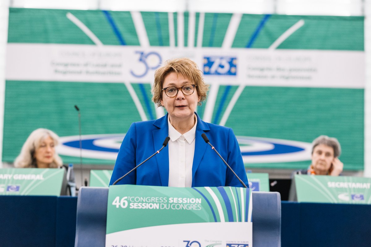 👉 @Daniela_Behrens, Minister for Interior and Sports, State of Lower Saxony, Germany : “With climate change, we must be prepared and react: there will be more and more natural disasters.” @COECongress #46thSession #ClimateChange