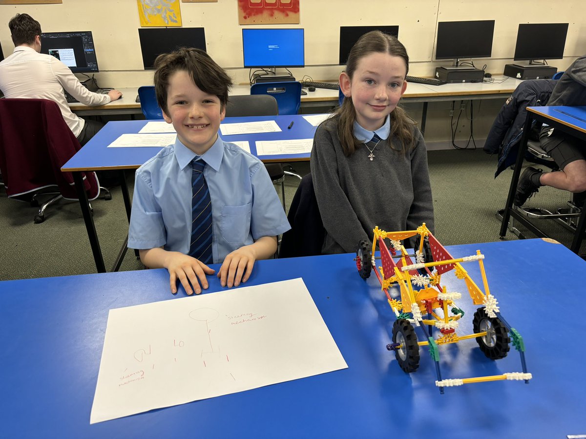 Well done to our winners from @stclarespserc and our runner ups from @StJosephsERC at yesterday’s K’nex challenge. 16 P6’s came from our cluster primaries to compete in creating a go-kart with working steering mechanism. Well done to everyone that took part. @GlasgowSciFest