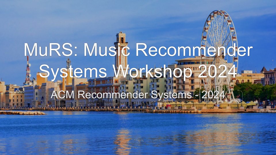 We are excited to announce the 2nd edition of MuRS: Music Recommender Systems workshop at @ACMRecSys more news coming soon! w/ @porcaro_lorenzo @peter_knees @christine_bauer