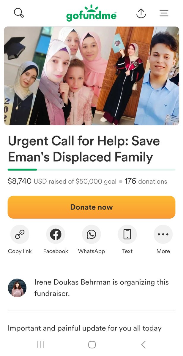 Join us as we move forward! Your contribution matters. 🙏 Please donate &/or share to help us reach our goal. #Gaz #helpus #GoFundMe #SAVEMYFAMILY 
gofundme.com/f/4eman