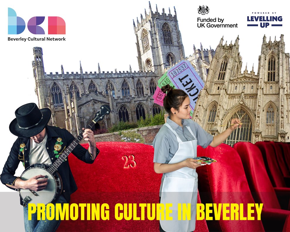 ANNOUNCING THE LAUNCH OF BEVERLEY CULTURAL NETWORK Beverley Cultural Network is a new voluntary working group, and its development has been funded by the UK government through the UK Shared Prosperity Fund. Find out how you can be a member… beverleyculturalnetwork.co.uk