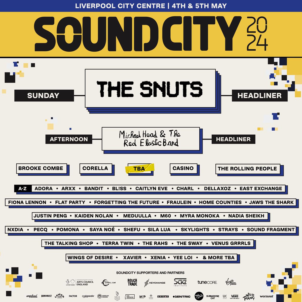 Absolutely buzzing about this! What better way to celebrate the arrival of Loophole than an afternoon headline gig in our hometown on the weekend of release? See you all there! 🔥 @SoundCity If you need to grab a ticket you can do so here seetickets.com/event/liverpoo…