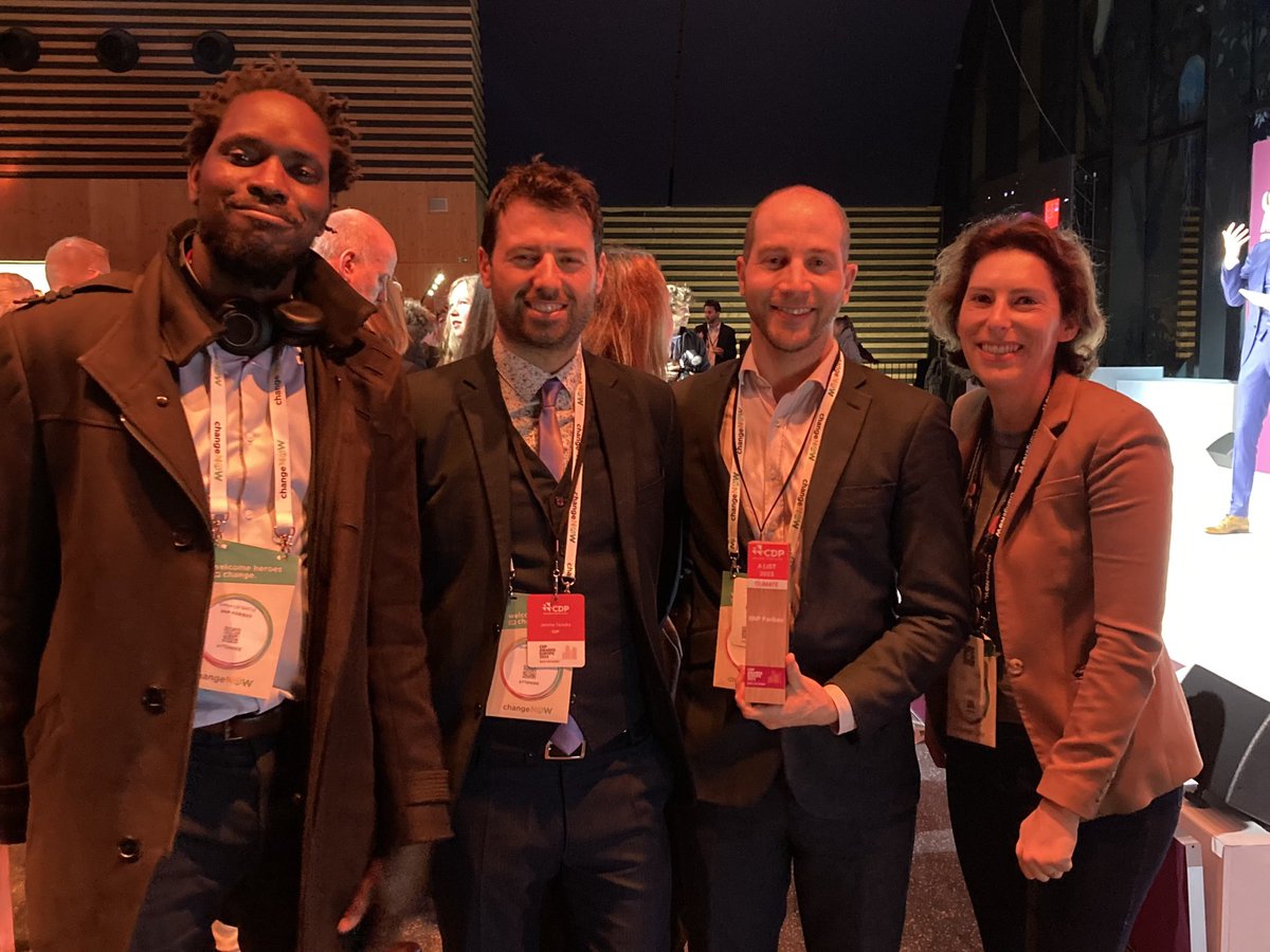 Paris <a href="/CDP/">CDP</a> Europe Awards 2024 - <a href="/BNPParibas/">BNP Paribas Group</a> earns for the 1st time a place on the prestigious A List ! 🏆
A great honour to have received this award that celebrates Europe’s environmental leaders 🌱⚡️ #CDPAwards #MoveTheMoney #ESG #Data