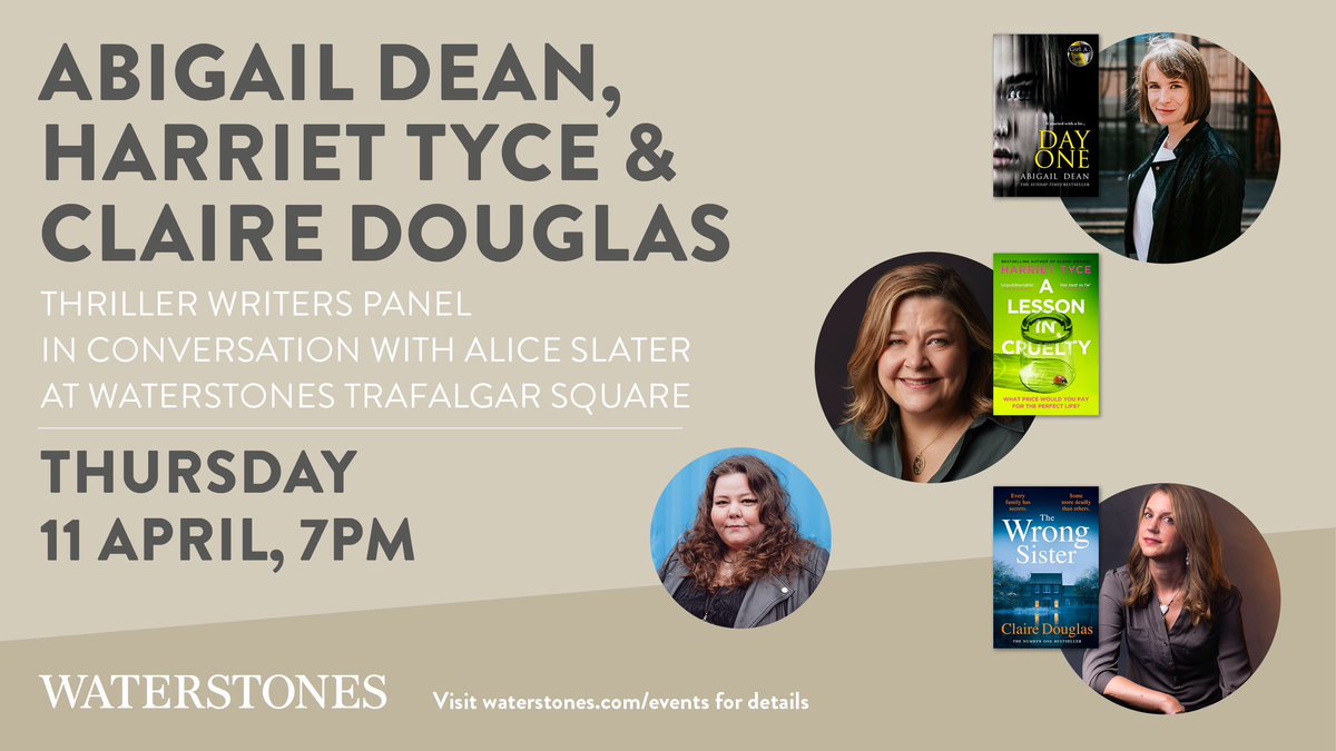 Hello London crime fans! I’m chairing this fun thriller panel in two weeks with three brilliant authors, and it would be gorgeous to see you there 🖤