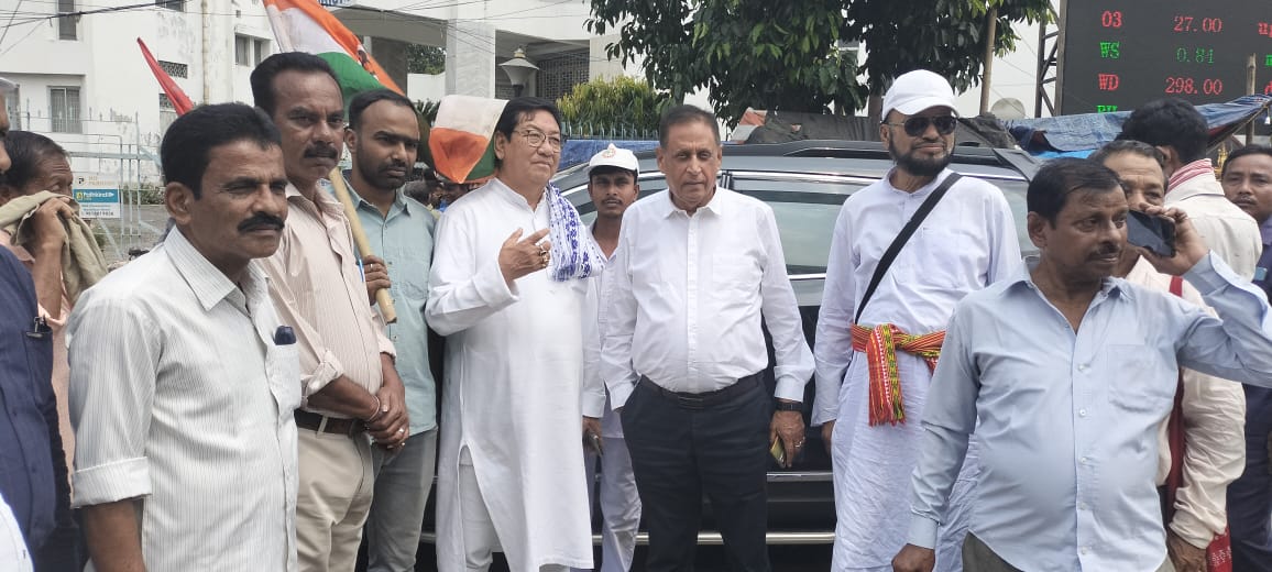 sradvbiswas's tweet photo. Attended the rally for submission of nomination by Indian National Congress nominated candidate Shri Asish Kumar Saha. https://t.co/9TGtGRsBxb