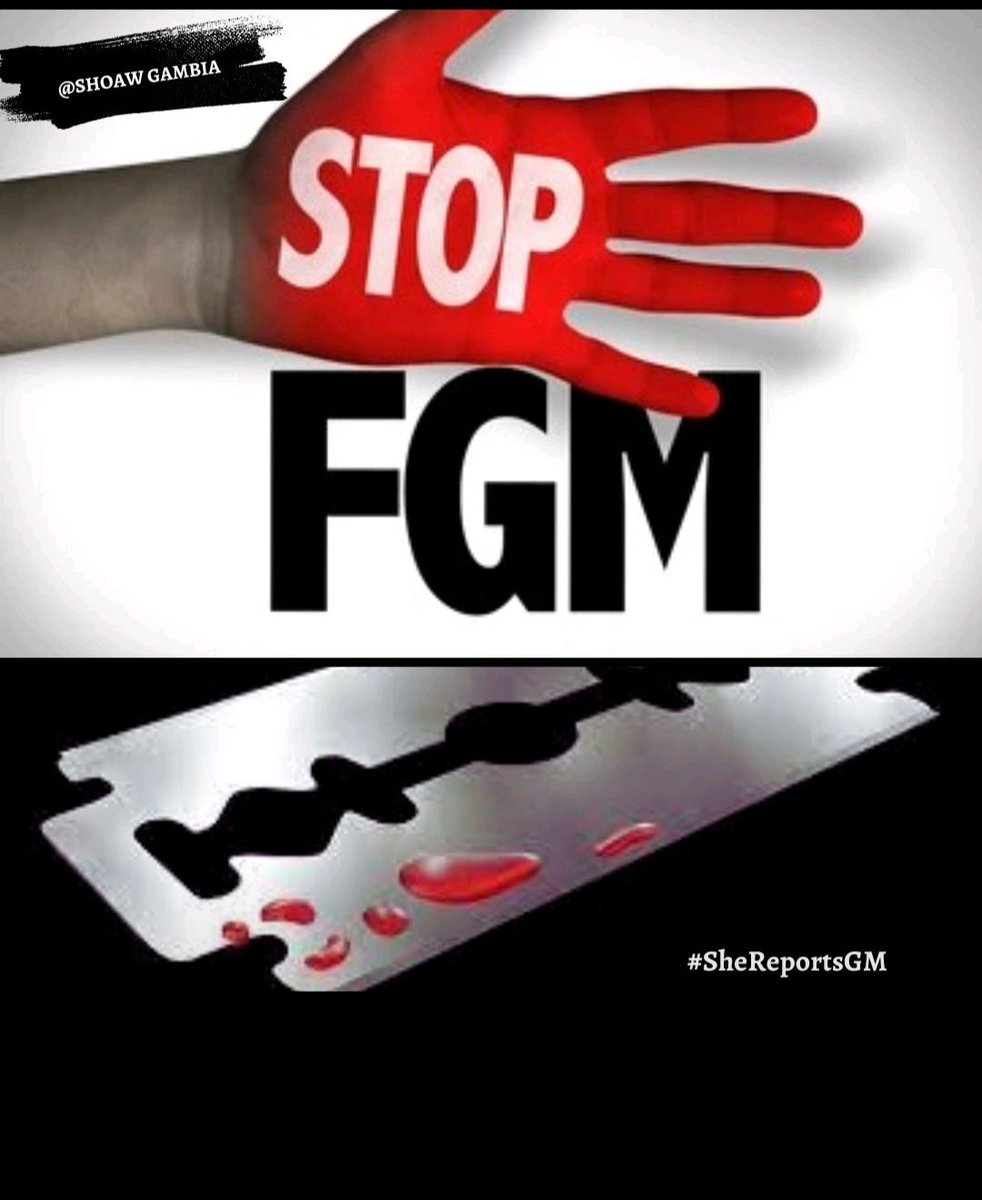 Violation of human rights somewhere is a Violation everywhere!
As African women and girls we aren't safe until our Gambian sisters are! Women rights are human rights!

#ENDFGMREPEALGAMBIA #STOPFGM #DROPTHEKNIFE #HUMANRIGHTS 
@COFEM_EVAW @FeministsKE 
Image credits @ShoawGambia