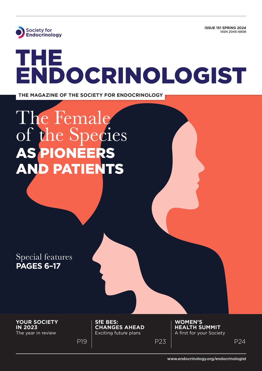The spring issue of The #Endocrinologist is out now, this issue highlights women’s endocrine health and celebrates the women working in endocrinology! Read the latest issue online: ow.ly/CUAQ50R3X7L @KJonasM @cld536 @ganye91 @DrVESimpson @Angela_E_Taylor @ZinHtut14