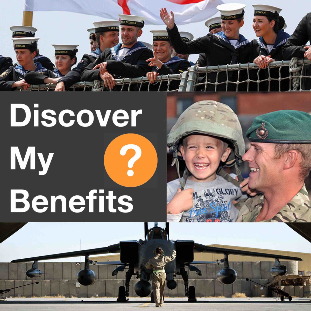 ‘The Offer’ for @BritishArmy @RoyalAirForce and @RoyalNavy has moved to discovermybenefits.mod.gov.uk You can now get a more tailored value for your total reward package and see how much some of the benefits and services available may cost you and your family in civilian life.