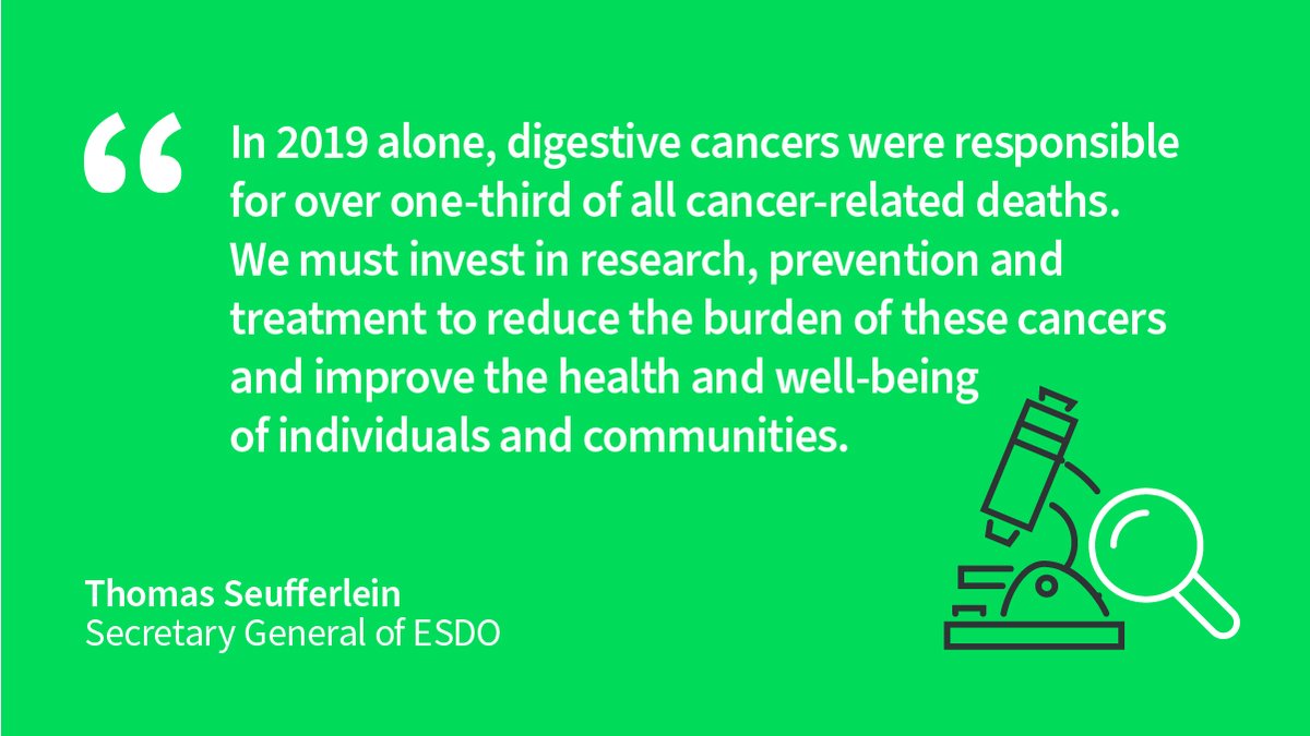 Digestive Cancers are often preventable, detectable and treatable if the appropriate resources are implemented. With #ECCAM2024 coming to an end, we call for increased investment in research, prevention and treatment of #digestivecancers – today and every day! 📣 #EUNewsline #CRC