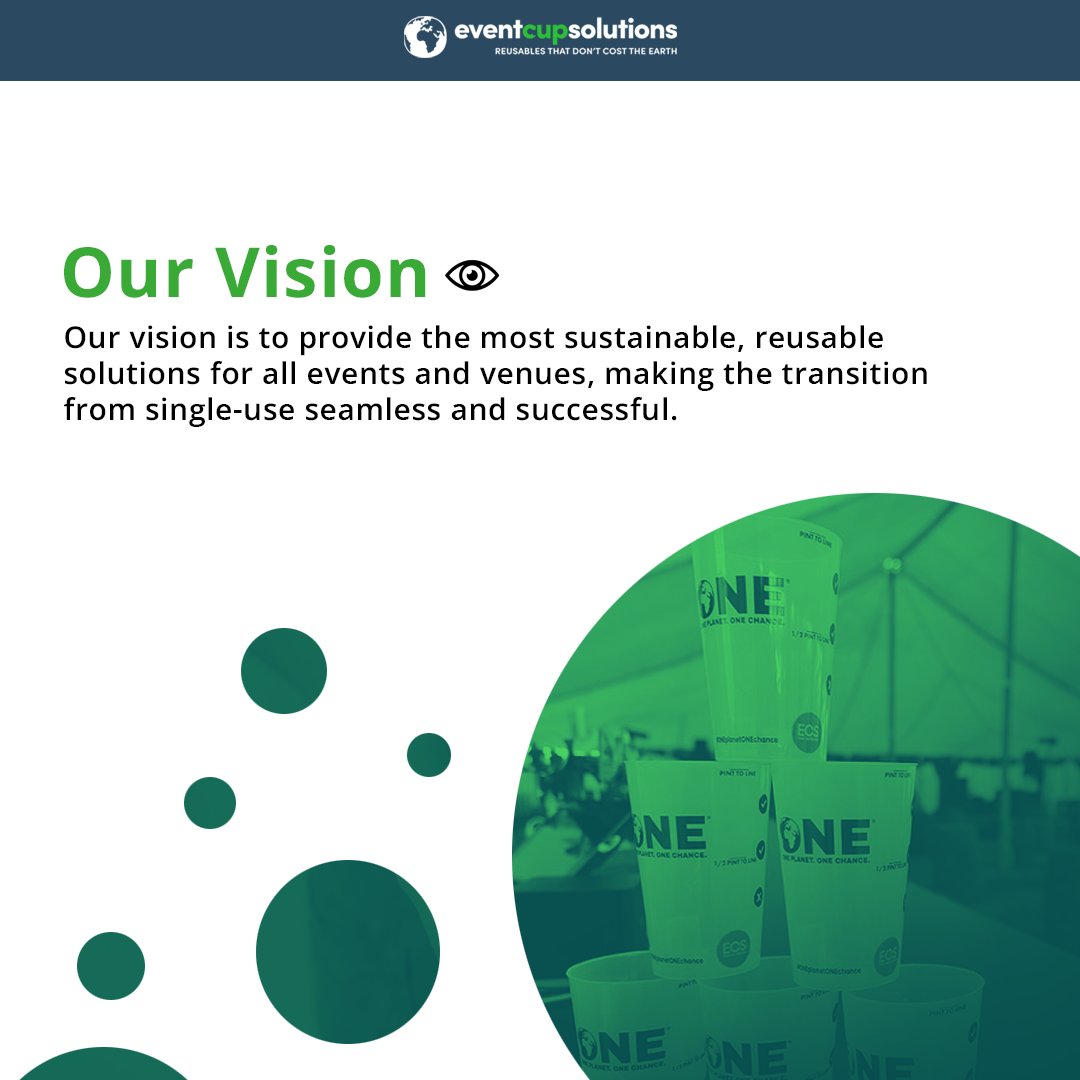 EventCupSols's tweet image. OUR VISION

Our vision is to provide the most sustainable, reusable solutions for all events and venues, making the transition from single-use seamless and successful.
#ourvision #singleusesolutions #reusablesolutions #reusablesuccess #ecs #eventcup
