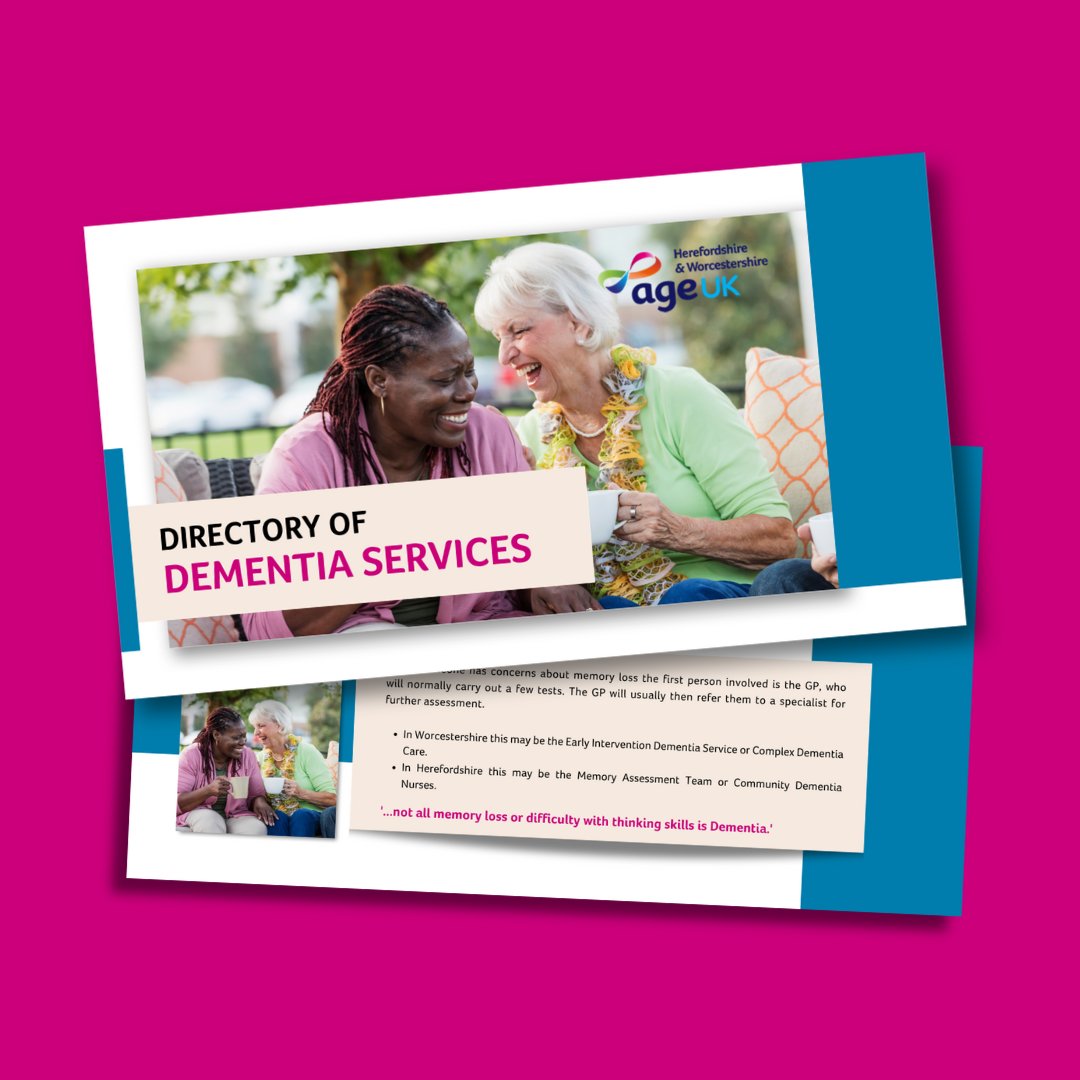 2024 has already seen many exciting changes to our Dementia Services across the two counties. To stay up to date, check out the Dementia Directory, this includes the services we offer and any dementia related support you can access. Find out more: bit.ly/49iVOSX