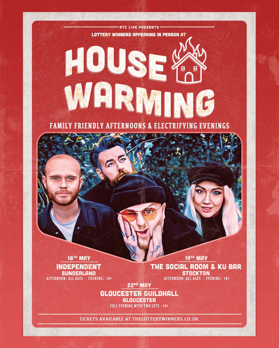 The first ever of our special new ‘House Warming’ events are now on sale! Come for a family friendly, interactive afternoon or a full on evening rock show. Or both! Tickets at linktr.ee/lwhousewarming