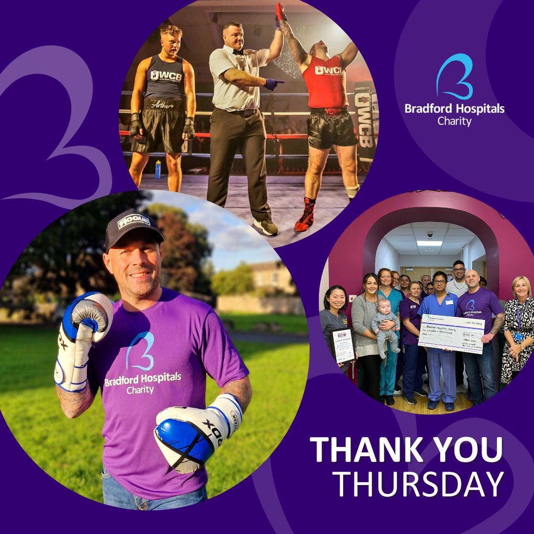 Super supporter Mark gloved up to raise money for our hospitals' tiniest fighters, when he took part in a white-collar boxing match to raise funds to support BHC 🥊 Mark raised a brilliant £650 to support the Bradford Neonatal Unit! #ThankYouThursday @bthft