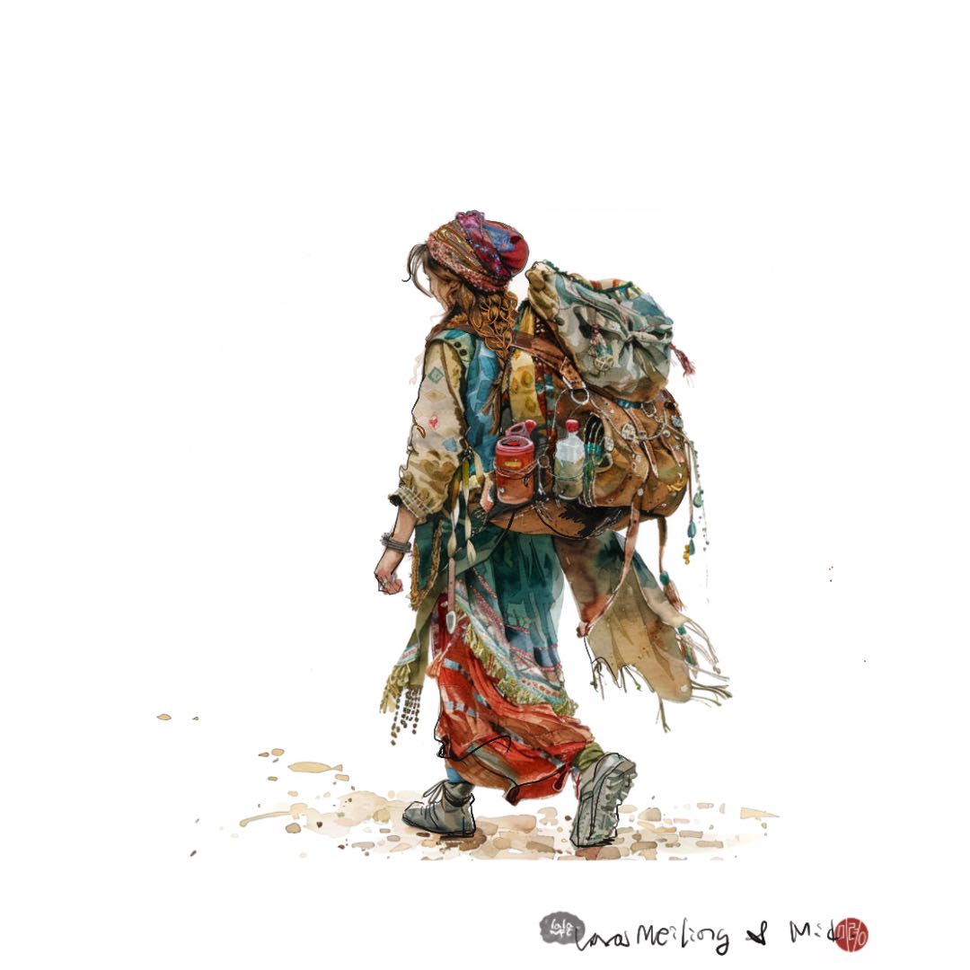 # Traveling with a backpack