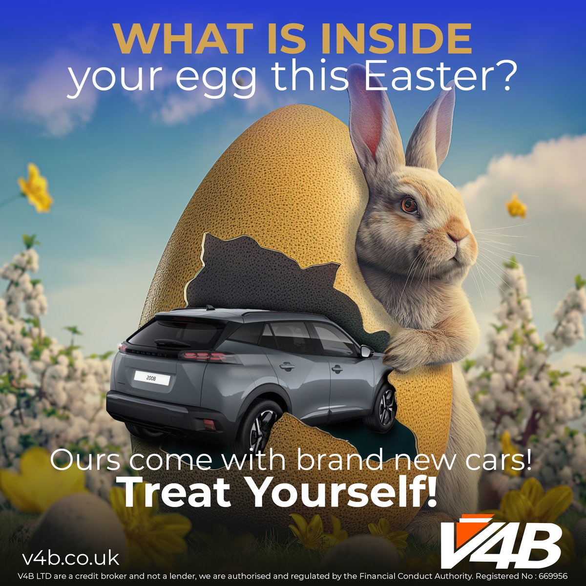 🥚 With V4B, finding your dream car is as delightful as cracking open an Easter egg. 🚗💨 Explore our range of vehicles and let the Easter bunny lead you to your perfect ride. Start your egg-citing journey with V4B today! Happy Easter from V4B! 🐣🚙 #Easter #V4B #carleasing