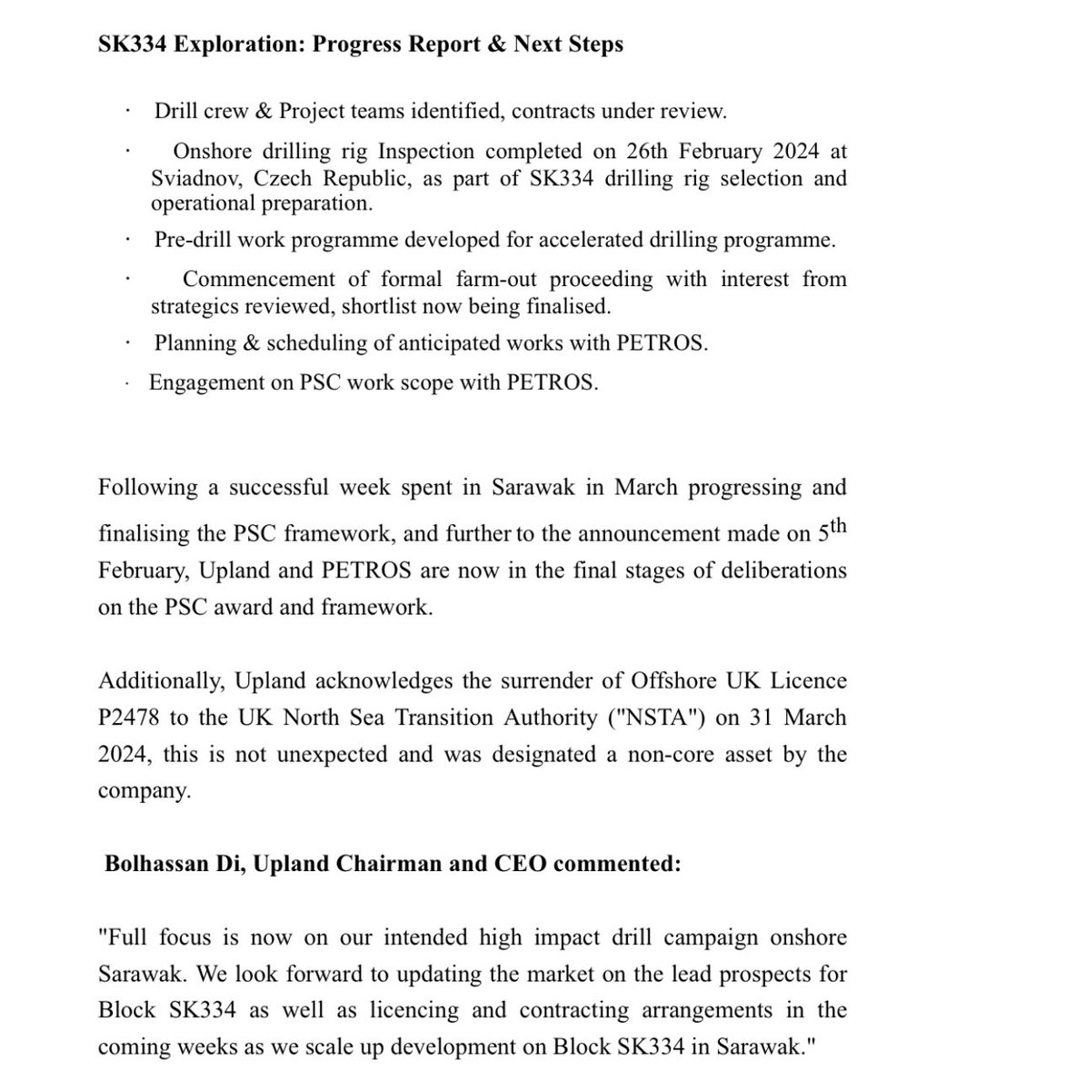 #UPL exciting times coming up very soon for Upland shareholders. 

Yes it’s taken a little longer than hoped but the size of the prize is well worth the wait to get it all done properly.
