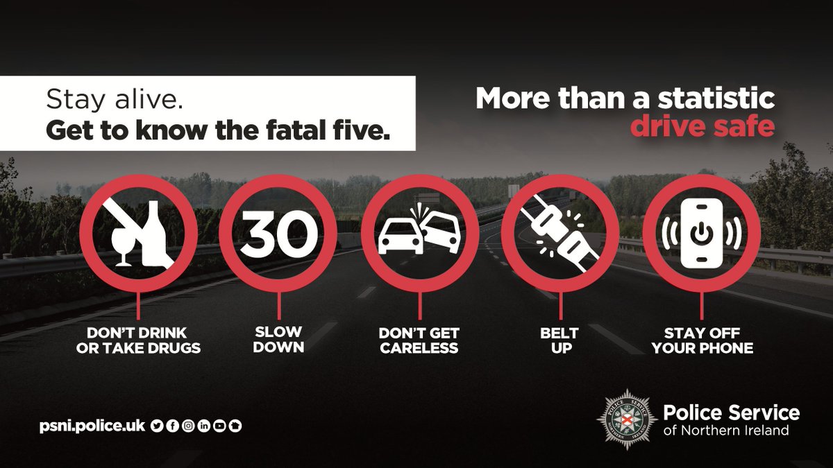 As we head into the Easter holidays, help us make our roads safe for everyone. Don’t drink or take drugs and drive, slow down, don’t be careless, always wear your seat belt and never use your mobile phone while driving. orlo.uk/nK9HG #MoreThanAStatistic