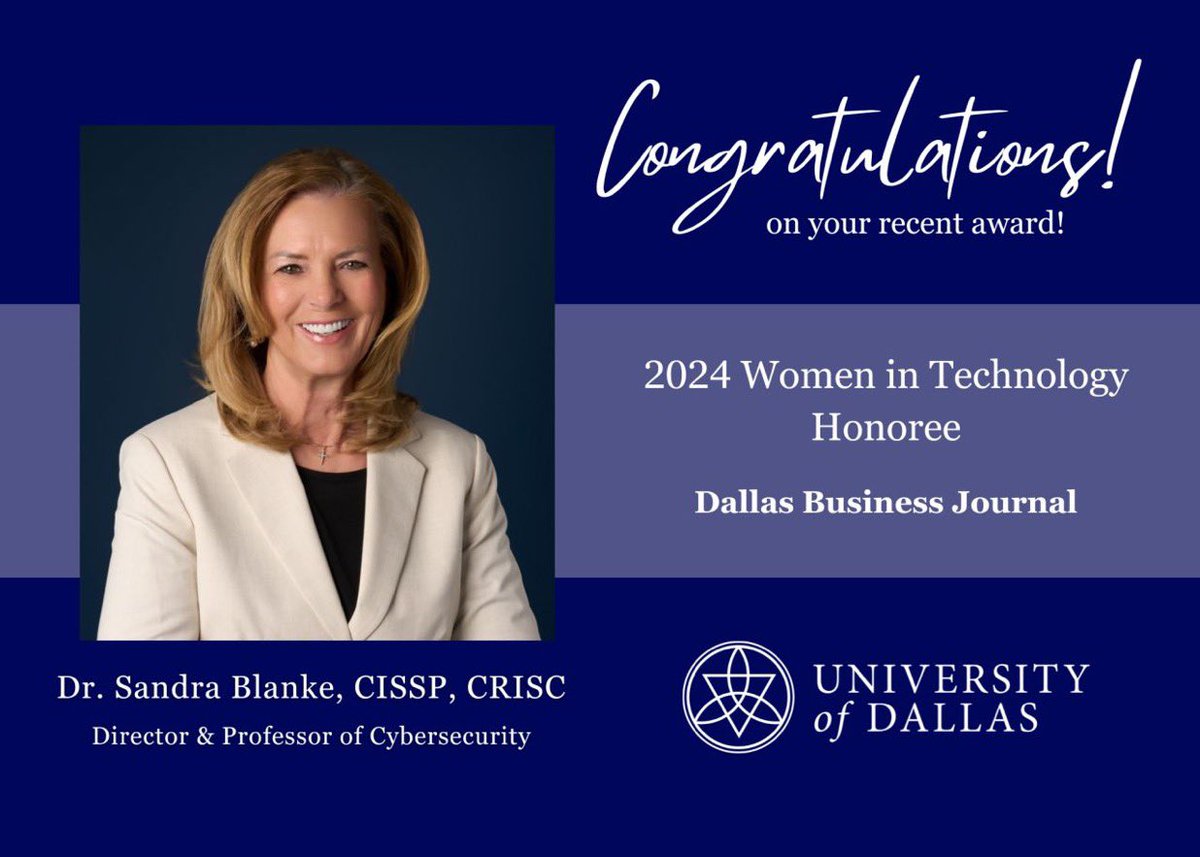 ANWEP2's tweet photo. Congratulations to Women in STEM Leadership Advisory Board member, Dr. Sandra Blanke for being one of DBJ's Women in Technology Award Honorees for 2024! https://t.co/4lXZxq72ew
#WISL #womeninSTEM #womeninSTEMLeadership https://t.co/fitX18BO1H