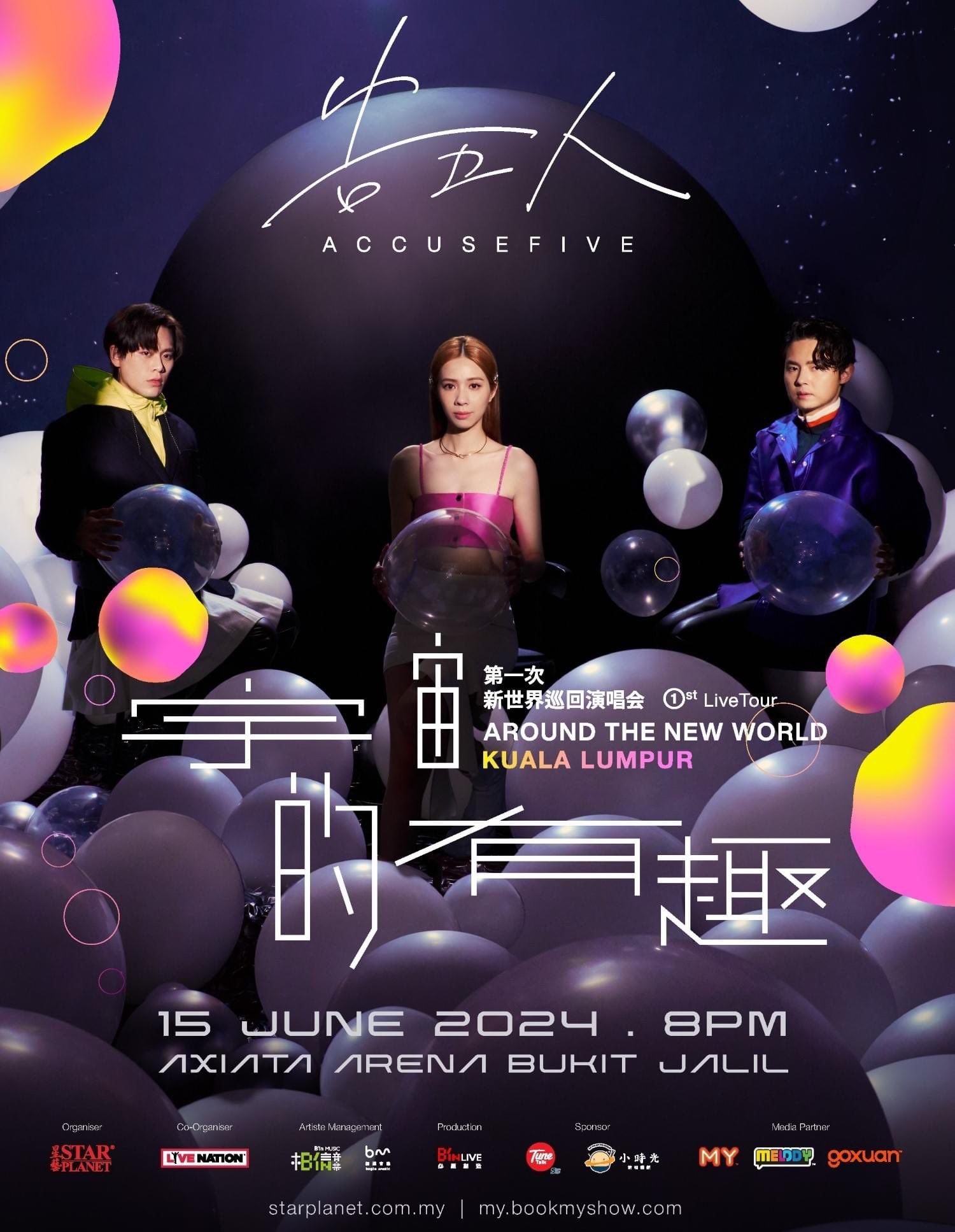 Accusefive 1st Live Tour Around the New World in Kuala Lumpur 2024 (Tickets)