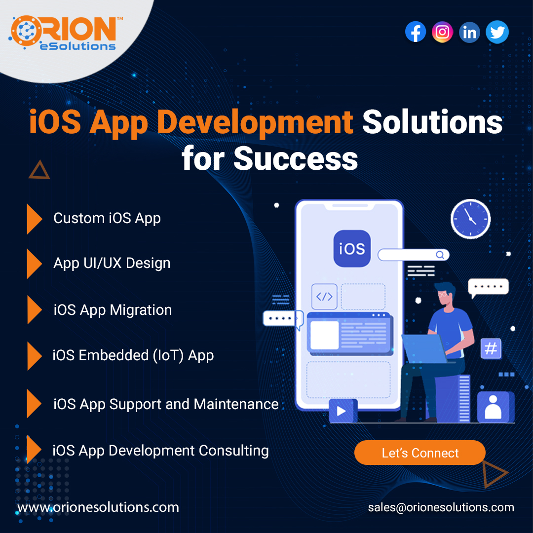 Unlock the potential of over 1.4 billion active iOS devices!

Elevate your app's success with top-notch #iOS #AppDevelopment Services from #orionesolutions.

Connect now at sales@orionesolutions.com and make your mark on the App Store! 

#iosapp #iosappdevelopment #LEAKED