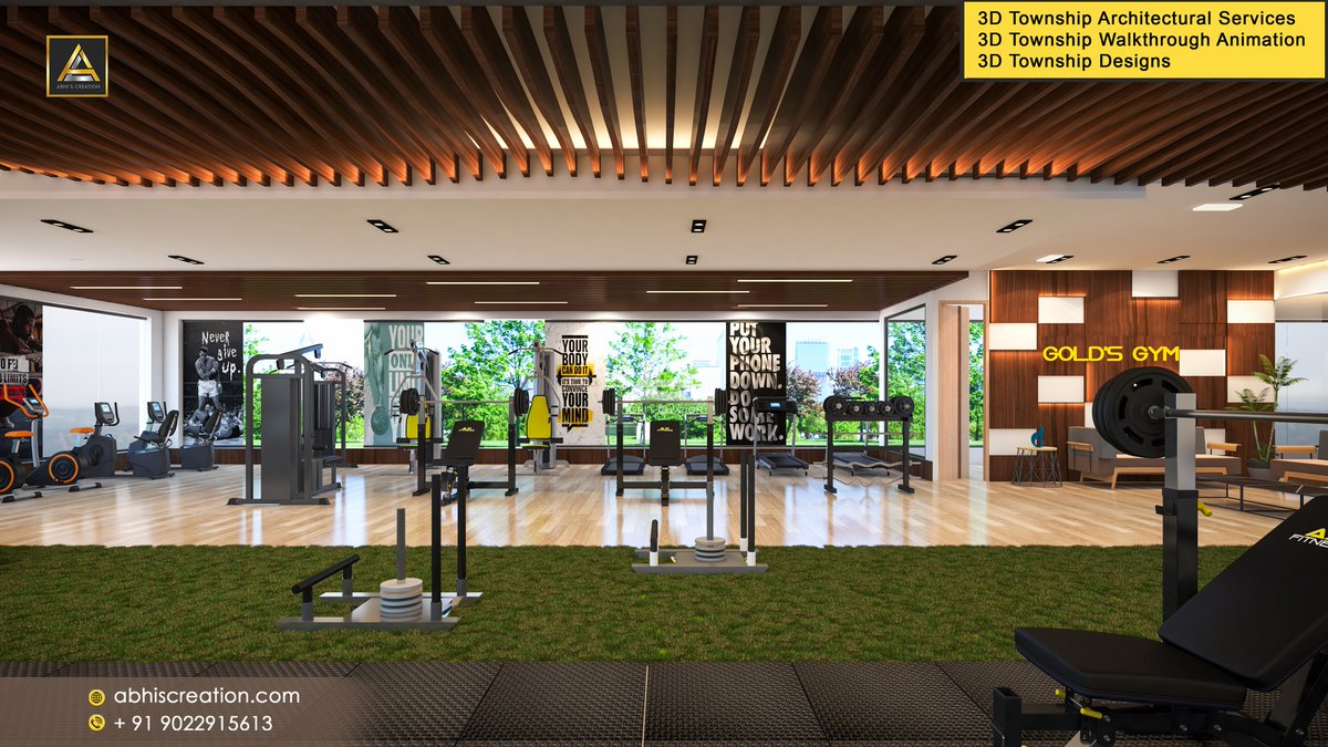 Superb Club House Gym Interior Designed Exceptionally By Abhi's Creation

Call & WhatsApp Us On: 090229 15613
Email us: info@abhiscreation.com
Visit: abhiscreation.com

#3DBungalowRendering #3DArchitecturalRendering #3dfrontelevation #3dbungalow #3dmodernbungalow