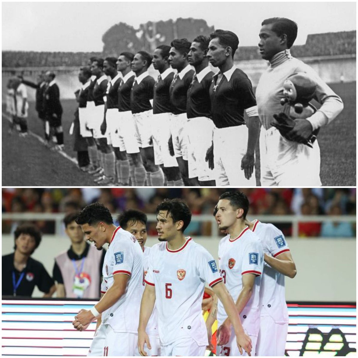 PSSI+ ( Indo Belanda yang dinaturalisasi ) berpeluang mengulang prestasi pendahulunya timnas Hindia Belanda melaju ke putaran Piala Dunia 2026. Di Piala Dunia 1938, timnas Hindia Belanda diisi oleh pemain-pemain Belanda dan pemain lokal ( yang di naturalisasi ).