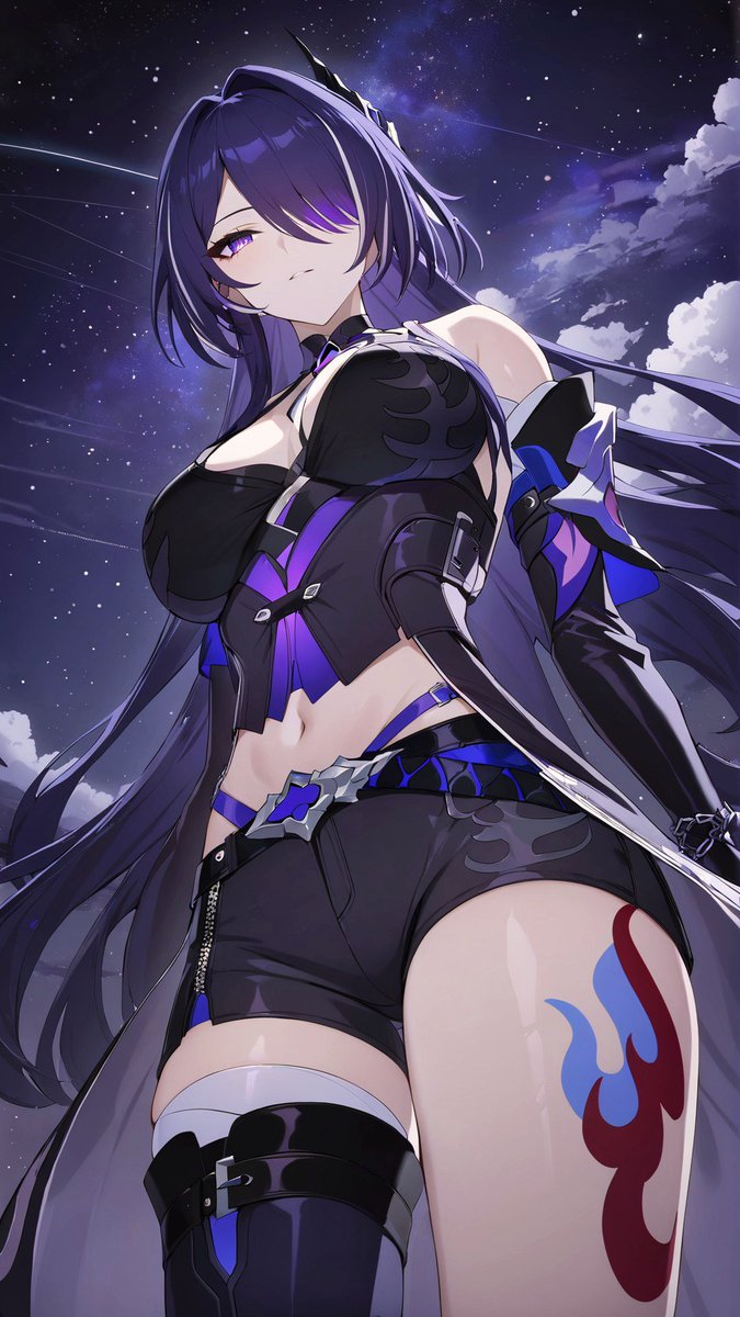 KomiAIBlog's tweet image. Acheron #崩壊スターレイル📷 #HonkaiStarRail📷#AnimagineXL