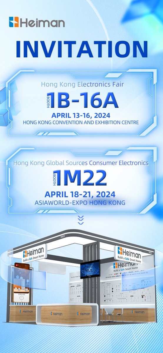 WELCOME TO VISIT US
1.Hong Kong Electronics Fair
1B-16A
APRIL13-16，2024
HONG KONG CONVENTION AND EXHIBITION CENTRE

2.Hong Kong Global scurcesConsumer Electronics
APRIL18-21,2024
ASIAWCRLD-EXPD HONG KONG
1M22