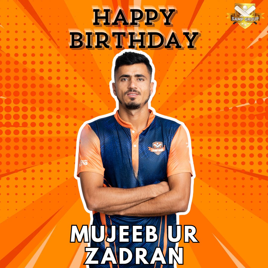 Wishing a very Happy Birthday to the Afghan spinner, @Mujeeb_R88! 🎂🎉 Have an amazing day! 🙌