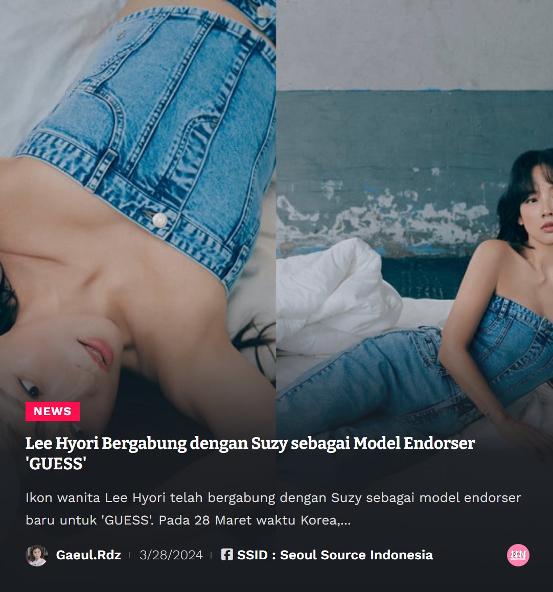 kpopdankdramaid's tweet photo. #LeeHyori
#Suzy
#GUESS
#TimelessDenim
#FashionIcon
✨gaeul.rdz https://t.co/szfq1FuIC2
