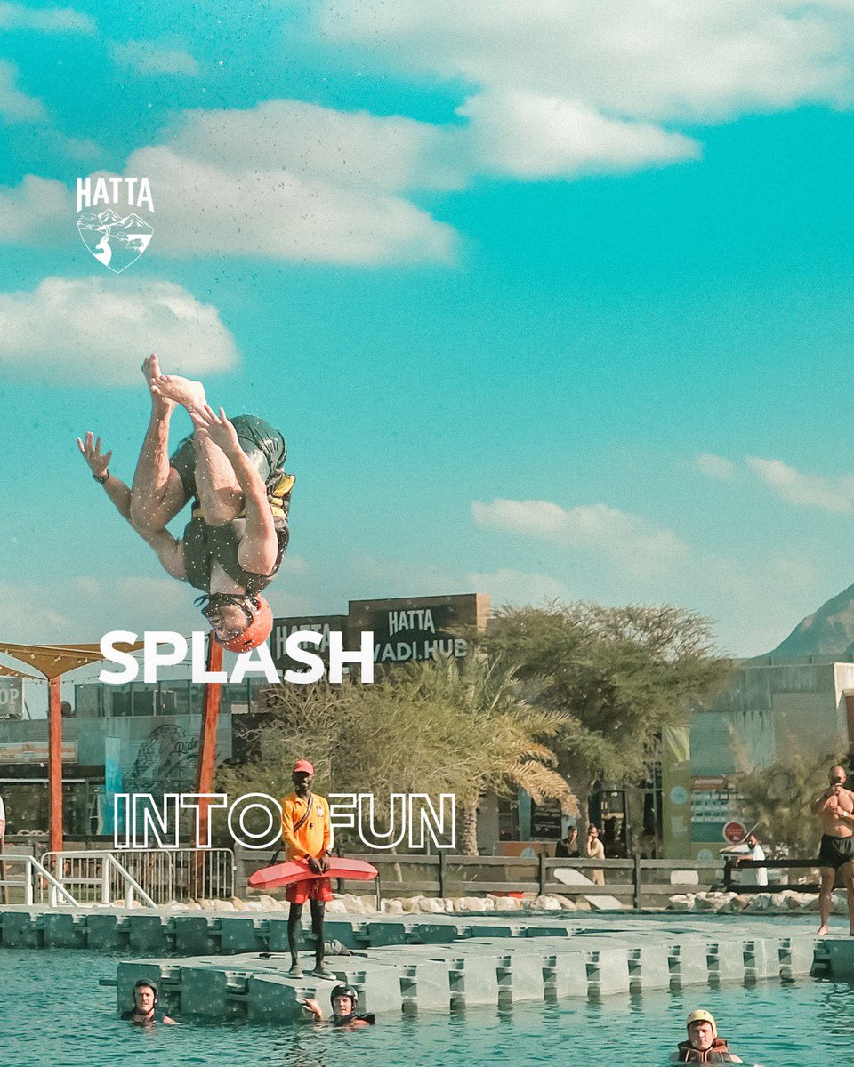 Take the plunge on drop in at Hatta Outdoor. Experience the thrill of free falling into the refreshing waters below. Are you ready to make a splash? #Hatta #VisitHatta #HattaOutdoor #زوروا_حتا #حتا