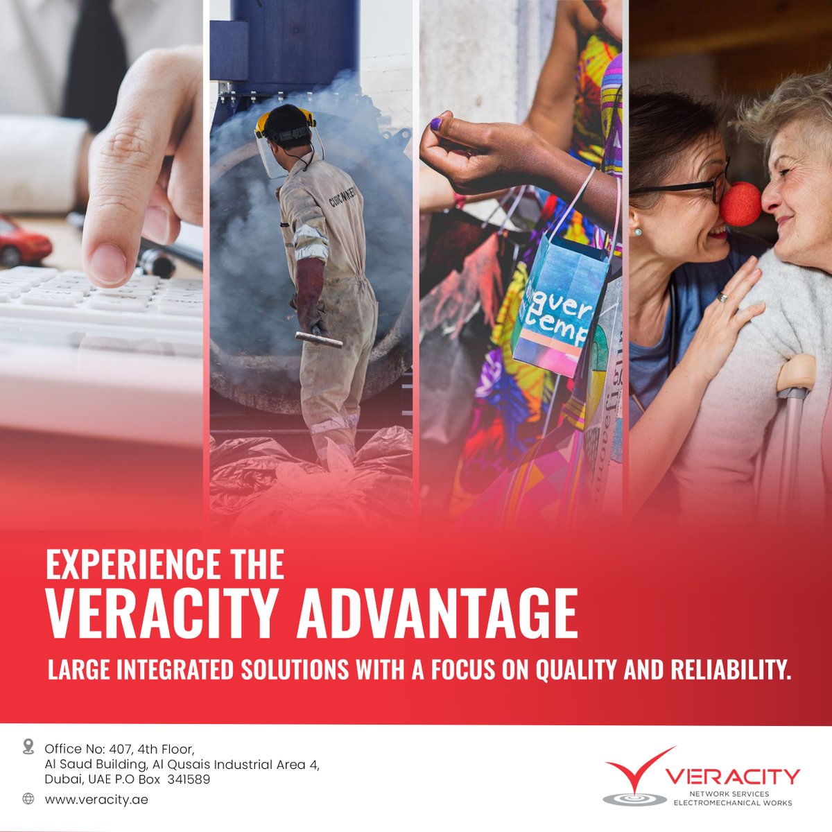 VeracityLLC's tweet image. Experience the Veracity advantage: large integrated solutions with a focus on quality and reliability.

#specialized #system #intergrators #ELV #contractor #construction #securitysystem #ICT #AVSystem #electromechanical #engineering #electrical #electronics #uae #design #power