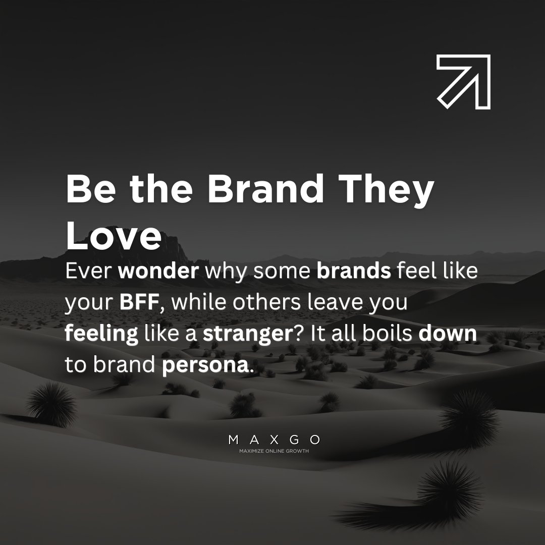 Ditch the age and income. A Brand Persona is your ideal customer brought to life. It's like a character sketch: quirks, dreams, struggles, the whole world they live in.

#BrandPersona #Branding #MarketingStrategy #Customers #CustomerEngagement #maxgo #maxgomarketing